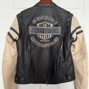 Harley-Davidson Miss Enthusiast Distressed Leather Jacket